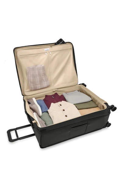 Briggs & Riley Men's Baseline Extra Large Expandable Spinner Suitcase In Black