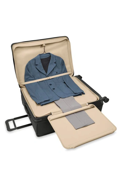 Briggs & Riley Men's Baseline Extra Large Expandable Spinner Suitcase In Black
