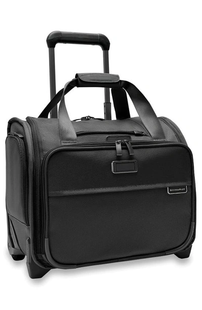 Shop Briggs & Riley Baseline 2-wheel Cabin Bag In Black