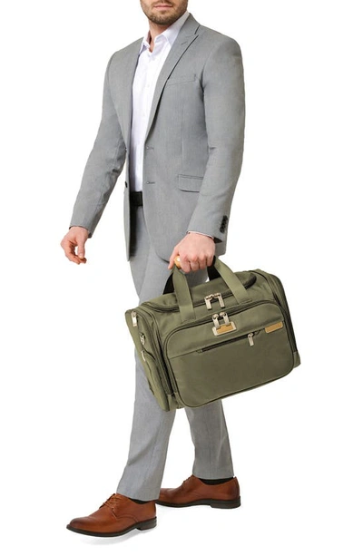 Shop Briggs & Riley Baseline Underseat Duffle Bag In Olive