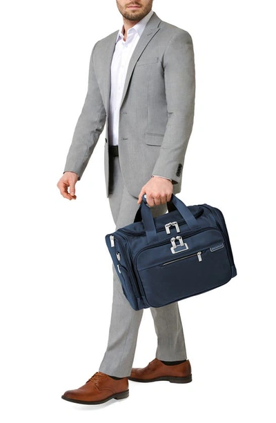 Briggs & Riley Baseline Underseat Duffel Bag In Navy