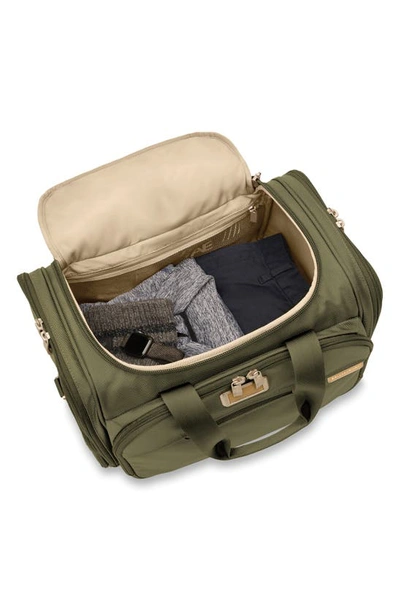 Shop Briggs & Riley Baseline Underseat Duffle Bag In Olive