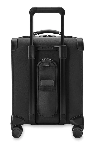 Shop Briggs & Riley Baseline Compact Spinner Carry-on In Black