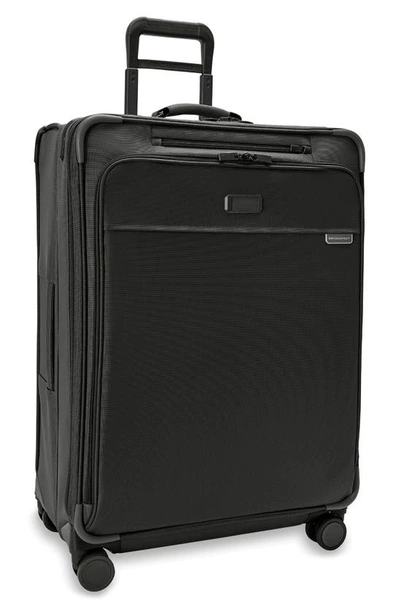 Briggs & Riley Baseline 29-inch Large Expandable Spinner Suitcase In Black