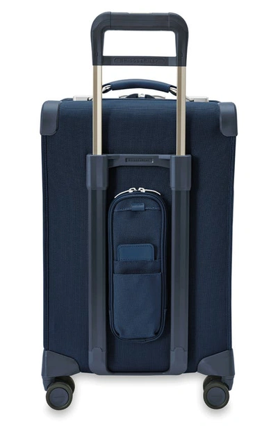Briggs & Riley Baseline Essential Carry On Spinner Suitcase In Navy