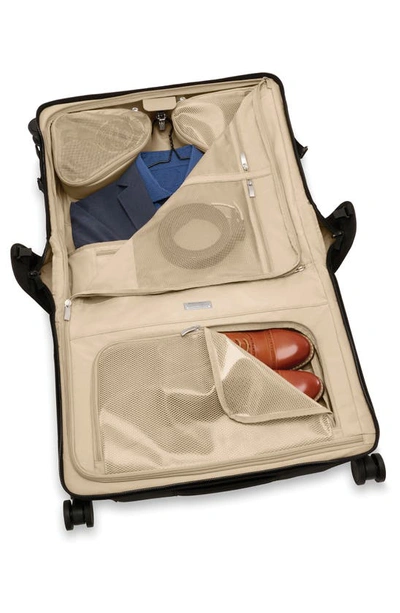 Briggs & Riley Baseline Wide Carry-on Garment Spinner In Black