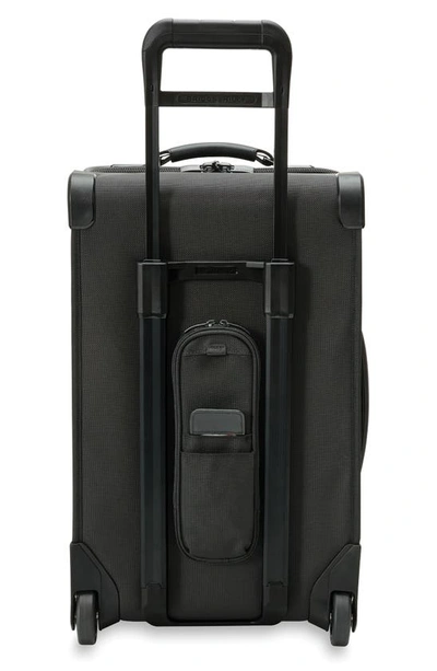 Shop Briggs & Riley Upright Wheeled Garment Carry-on Bag In Black