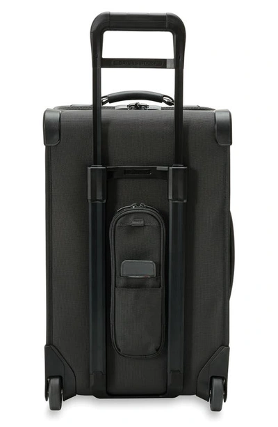 Briggs & Riley Baseline Tall Carry-on 2-wheel Garment Bag In Black