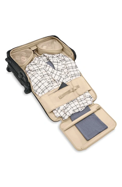 Briggs & Riley Baseline Tall Carry-on 2-wheel Garment Bag In Black