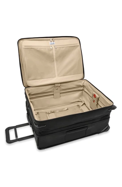 Shop Briggs & Riley 26-inch Baseline Medium Expandable Wheeled Upright Packing Case In Black