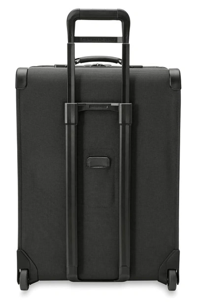 Shop Briggs & Riley 26-inch Baseline Medium Expandable Wheeled Upright Packing Case In Black