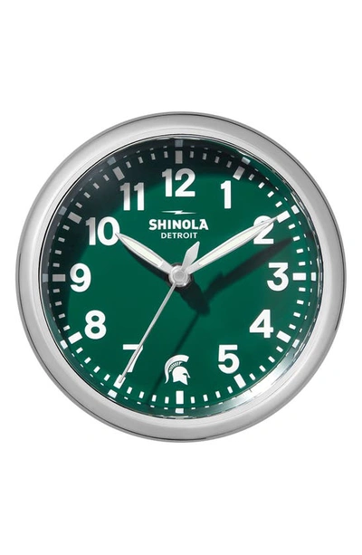 Shop Shinola Runwell 6 Desk Clock In Green