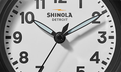 Shop Shinola Runwell 6 Desk Clock In White