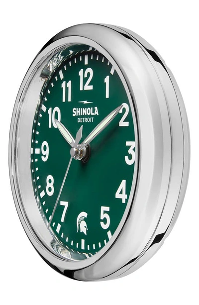 Shop Shinola Runwell 6 Desk Clock In Green