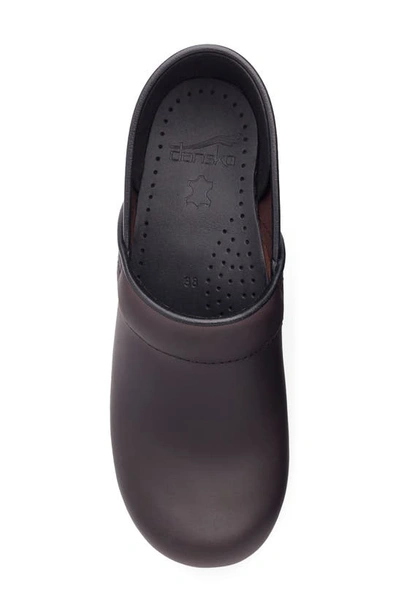 Shop Dansko 'professional' Oiled Leather Clog In Antq Brown