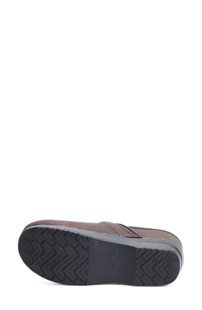 Dansko Women's Professional Clog - Medium Width In Antique Brown Oiled In Antq Brown