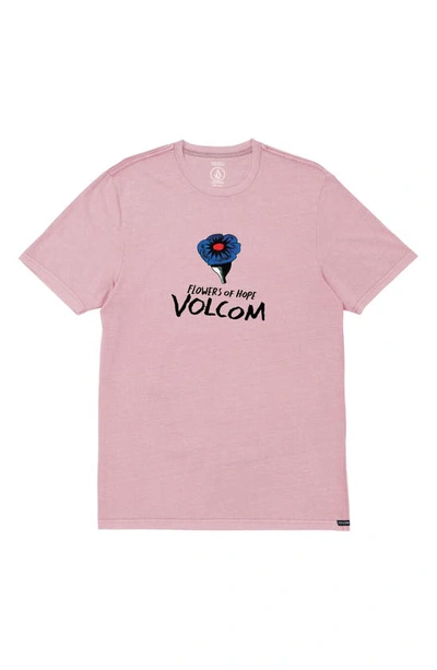 Shop Volcom X Bob Mollema Short Sleeve Graphic Tee In Paradise Pink