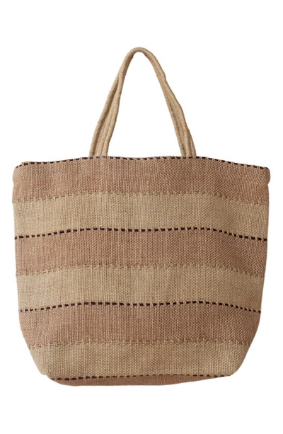 Will And Atlas Khari Market Shopper Jute Tote In Spice