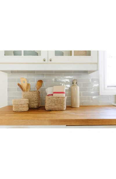 Will And Atlas Small Square Jute Basket In Natural