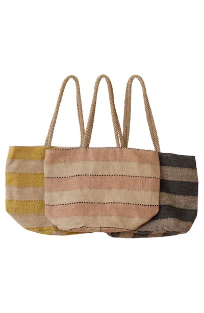 Will And Atlas Khari Market Shopper Jute Tote In Gray