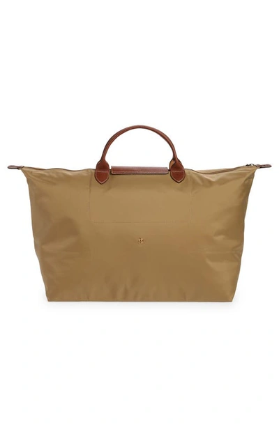 Shop Longchamp Large Le Pliage Travel Bag In Desert