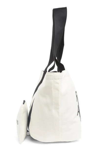 Shop Allsaints Nina Cotton Tote In Warm White