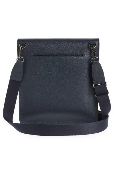Shop Akris Medium Anouk Leather Messenger Bag In Denim