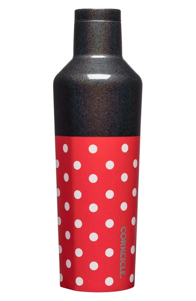 Shop Corkcicle 16-ounce Insulated Canteen In Minnie- Polka Dot Red
