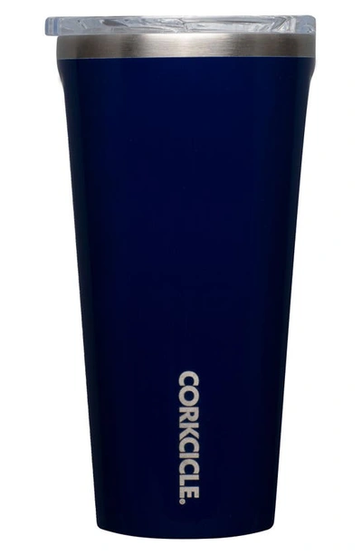 Shop Corkcicle 16-ounce Insulated Tumbler In Midnight Navy