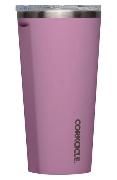 Shop Corkcicle 16-ounce Insulated Tumbler In Orchid