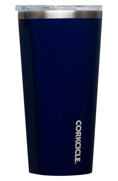 Shop Corkcicle 16-ounce Insulated Tumbler In Midnight Navy