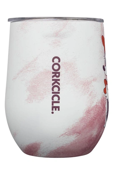 Shop Corkcicle 12-ounce Insulated Stemless Wine Tumbler In Minnie - Tie Dye