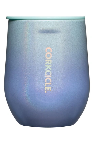 Shop Corkcicle 12-ounce Insulated Stemless Wine Tumbler In Ombre Ocean
