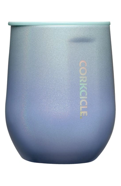 Shop Corkcicle 12-ounce Insulated Stemless Wine Tumbler In Ombre Ocean