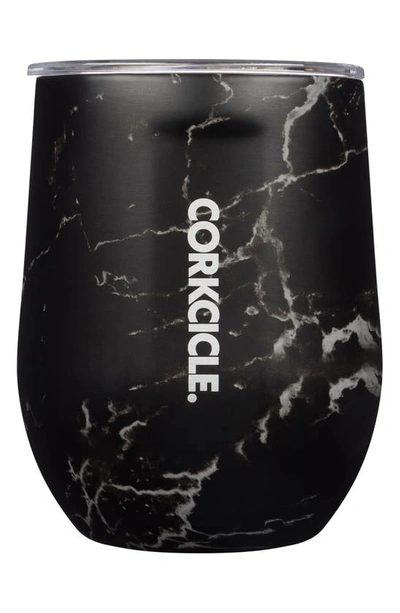 Shop Corkcicle 12-ounce Insulated Stemless Wine Tumbler In Nero
