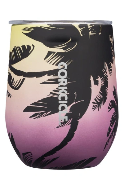 Shop Corkcicle 12-ounce Insulated Stemless Wine Tumbler In Miami Sunset
