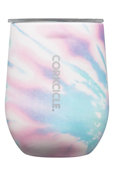 Shop Corkcicle 12-ounce Insulated Stemless Wine Tumbler In Coastal Swirl