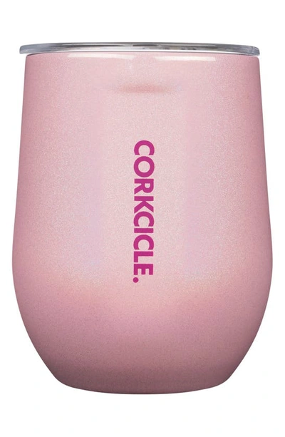 Shop Corkcicle 12-ounce Insulated Stemless Wine Tumbler In Cotton Candy