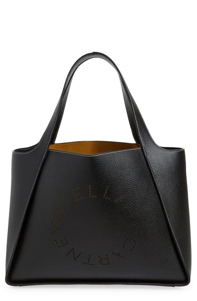 Stella Mccartney Stella Mc Cartney Stella Logo Tote Bag In 1000 - Black