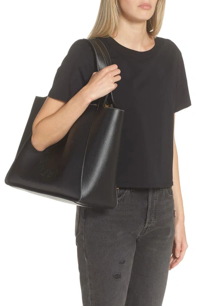 Stella Mccartney Stella Mc Cartney Stella Logo Tote Bag In 1000 - Black