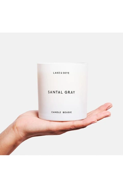 Shop Lake & Skye Santal Gray Scented Candle