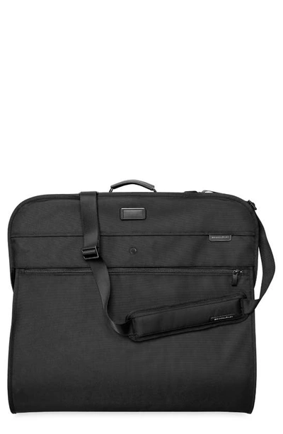 Shop Briggs & Riley Baseline Classic Garment Bag In Black