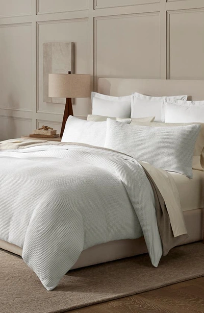 Shop Boll & Branch Waffle Weave Organic Cotton Duvet Cover & Sham Set In White