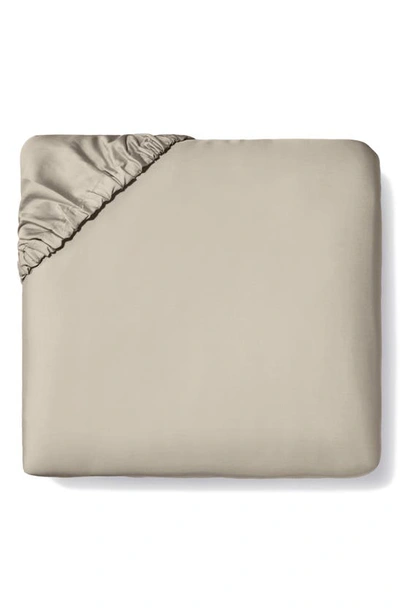 Shop Sferra Fiona Fitted Sheet In Oat