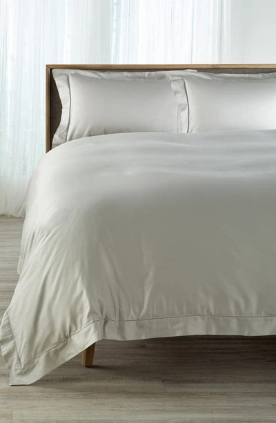 Shop Sferra Fiona Duvet Cover In Grey