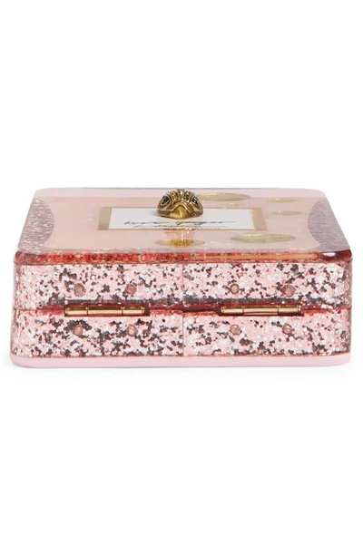 Shop Kurt Geiger Perfume Clutch In Open Pink