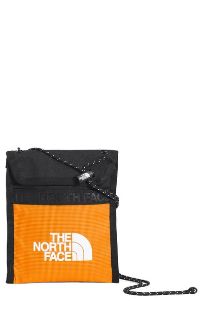 Shop The North Face Bozer Neck Pouch In Cone Orange/ Tnf Black
