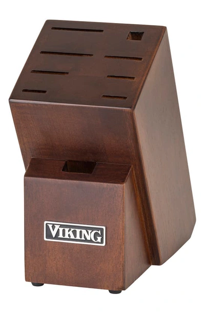 Shop Viking 10-piece True Forged Knife Block Set In Stainless Steel