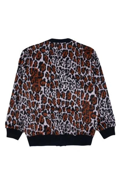 Shop Pleasures Boozy Leopard Cardigan In Brown/ Multi