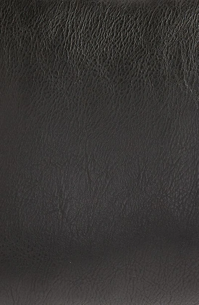 Shop Modish Decor Pillows Faux Leather Pillow Cover In Black Tones
